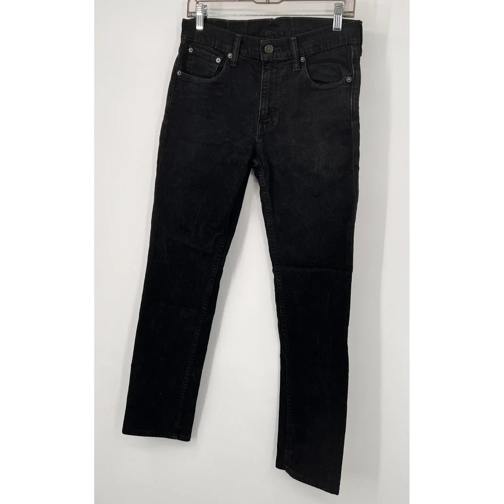 Levis 511 Slim Fit Jeans Mens 30x30 Faded Black‎ Denim